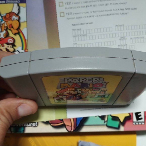 Paper Mario 64 Nintendo 64 N64 CIB Complete In Box Authentic and Very Rare! - Picture 8 of 12